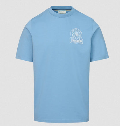 SANDBANKS 3D LOGO COTTON T-SHIRT DUSTY BLUE SLIM FIT 5XL RRP £95 BNWT