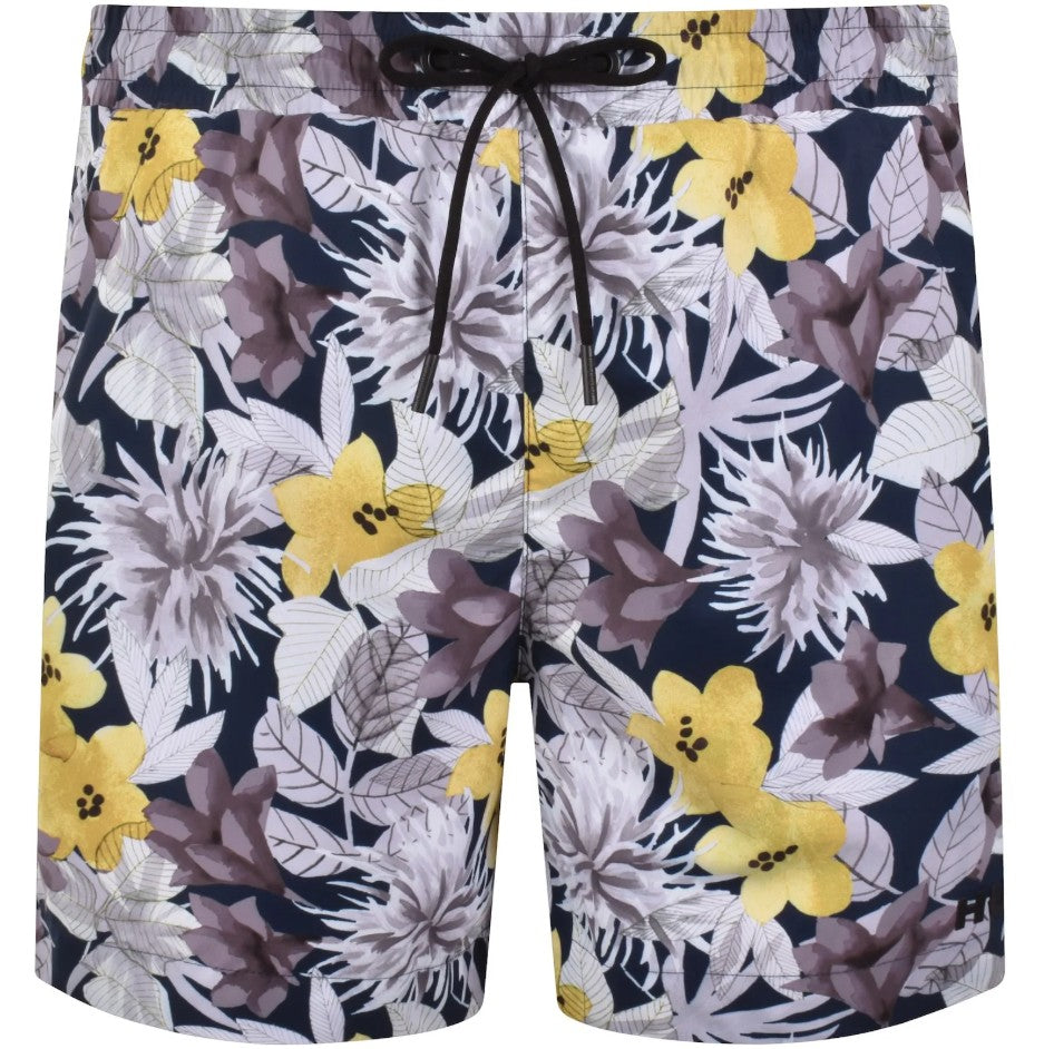 HUGO BY HUGO BOSS CALALA POLYESTER SWIM SHORTS NAVY MEDIUM RRP £69
