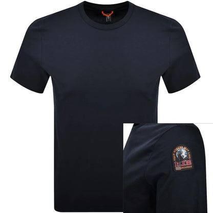 PARAJUMPERS SHISPARE LOGO COTTON T-SHIRT NAVY BLUE 3XL RRP £80 BNWT
