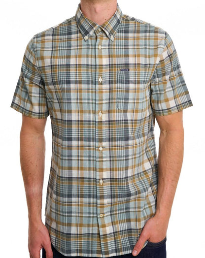 BARBOUR BAYCLIFF SHORT SLEEVE COTTON SHIRT WHISPER WHITE LARGE RRP £65 BNWT