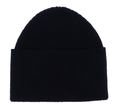 HUGO BY HUGO BOSS XAFF LOGO WOOL BEANIE HAT NAVY BLUE RRP £59 BNWT