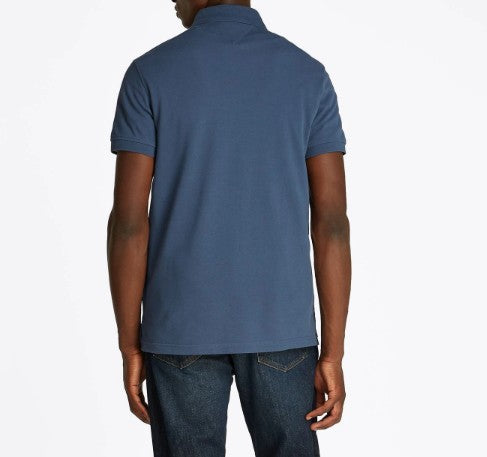 TOMMY HILFIGER SLIM FIT PIQUE COTTON POLO SHIRT TEAL BLUE LARGE RRP £75 BNWT