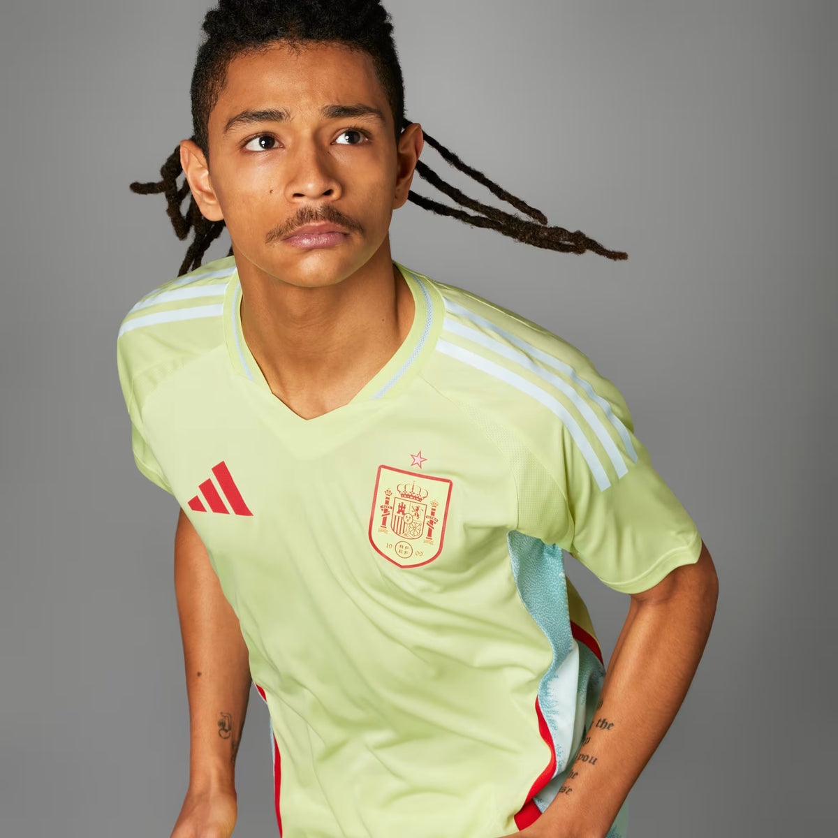 ADIDAS SPAIN AWAY 2024-2025 AUTHENTIC PERFORMANCE SHIRT YELLOW L RRP £120 BNWT
