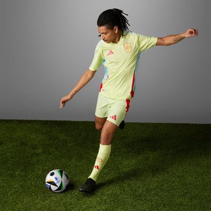 ADIDAS SPAIN AWAY 2024-2025 AUTHENTIC PERFORMANCE SHIRT YELLOW L RRP £120 BNWT