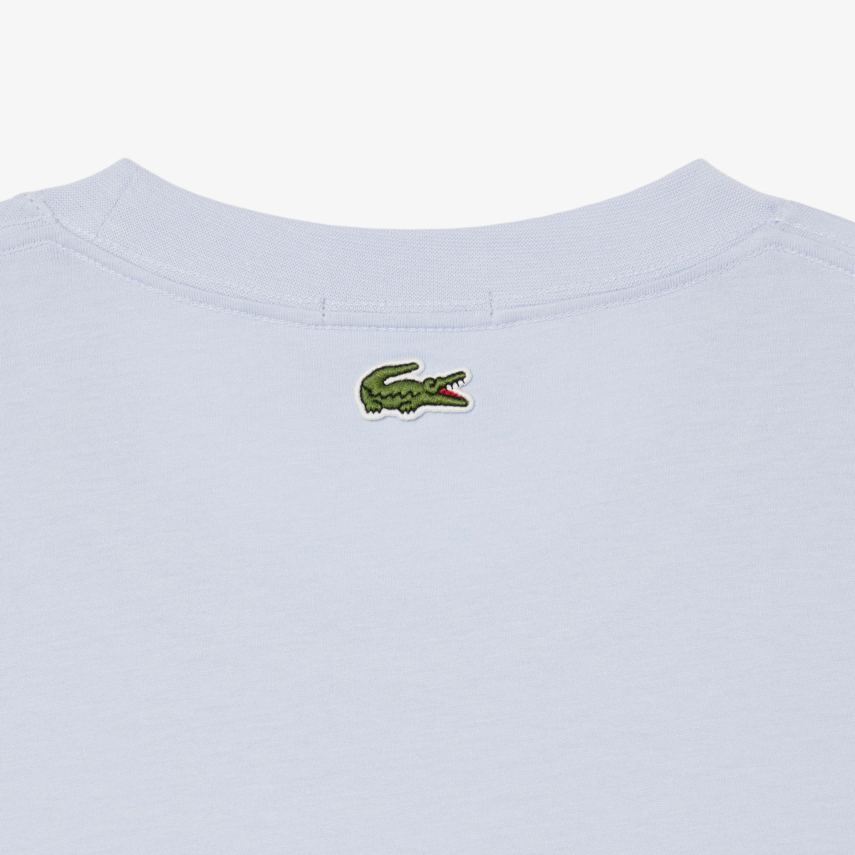 LACOSTE EMBOSSED LOGO COTTON T-SHIRT POWDER BLUE RRP £60 BNWT