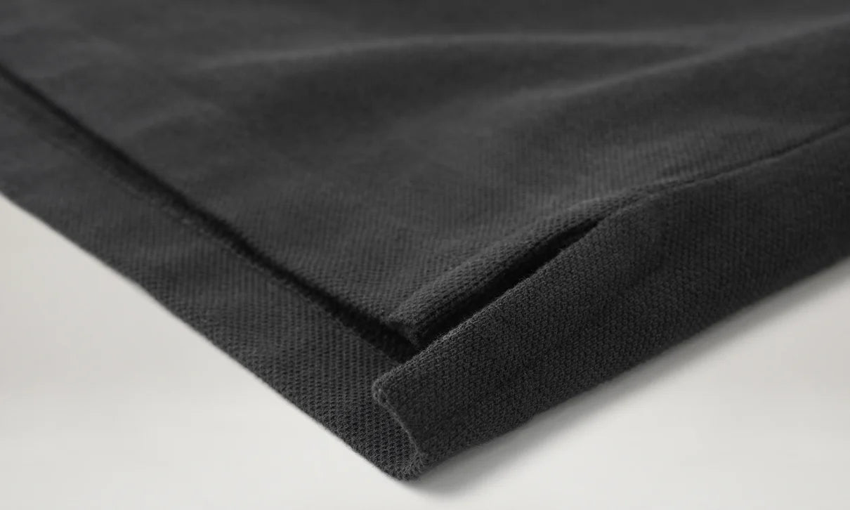 BELSTAFF TIPPED PIQUE COTTON POLO SHIRT BLACK RRP £95 BNWT