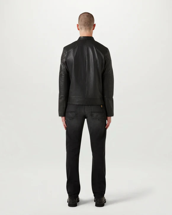 BELSTAFF T RACER LEATHER BIKER JACKET BLACK UK42 XL £850 BNWT