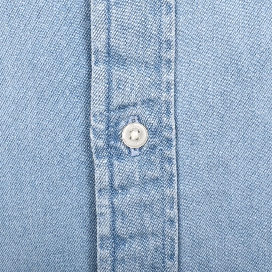 TOMMY HILFIGER DENIM LONG SLEEVE COTTON SHIRT BLUE 2XL RRP £100 BNWT
