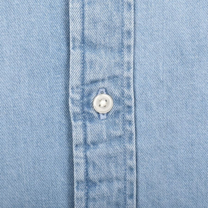 TOMMY HILFIGER DENIM LONG SLEEVE COTTON SHIRT BLUE 2XL RRP £100 BNWT