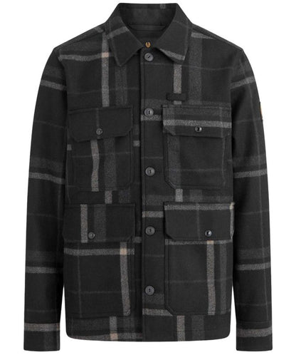BELSTAFF FORGE PADDED WOOL BLEND JACKET BLACK & CHARCOAL UK54 2XL RRP £350 BNWT