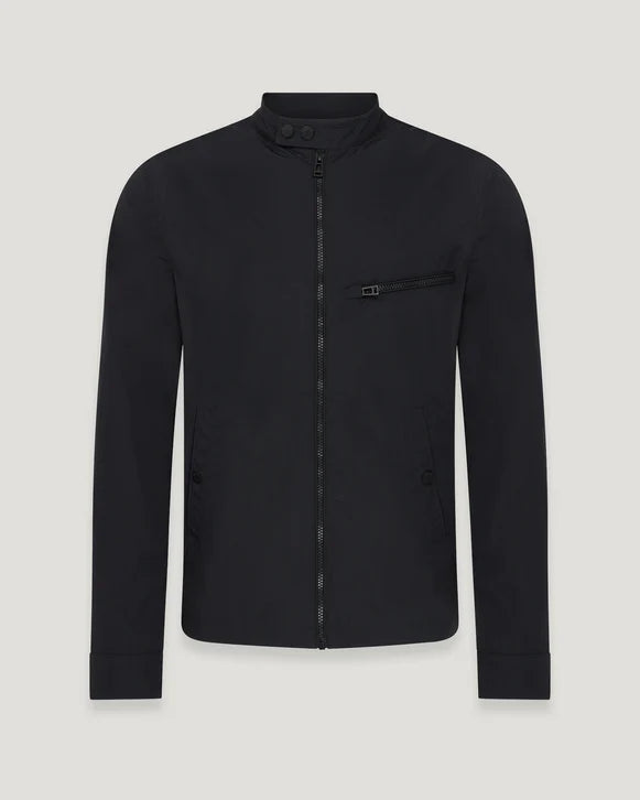 BELSTAFF WALKHAM ALPHA NYLON BIKER JACKET BLACK UK44 2XL RRP £275 BNWT