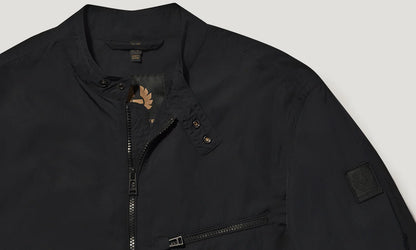 BELSTAFF WALKHAM ALPHA NYLON BIKER JACKET BLACK UK44 2XL RRP £275 BNWT