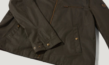 BELSTAFF WALKHAM WAX COTTON BIKER JACKET FADED OLIVE RRP £375 BNWT