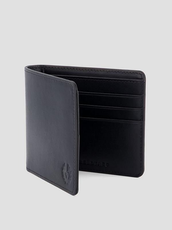 BELSTAFF HANCHURCH ITALIAN LEATHER BIFOLD WALLET BLACK RRP £85 NEW