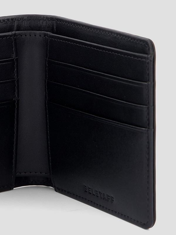 BELSTAFF HANCHURCH ITALIAN LEATHER BIFOLD WALLET BLACK RRP £85 NEW