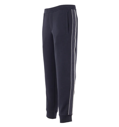 EMPORIO ARMANI NAVY BLUE CONTRAST TAPE JOGGERS SWEATPANTS 2XL RRP £190 BNWT
