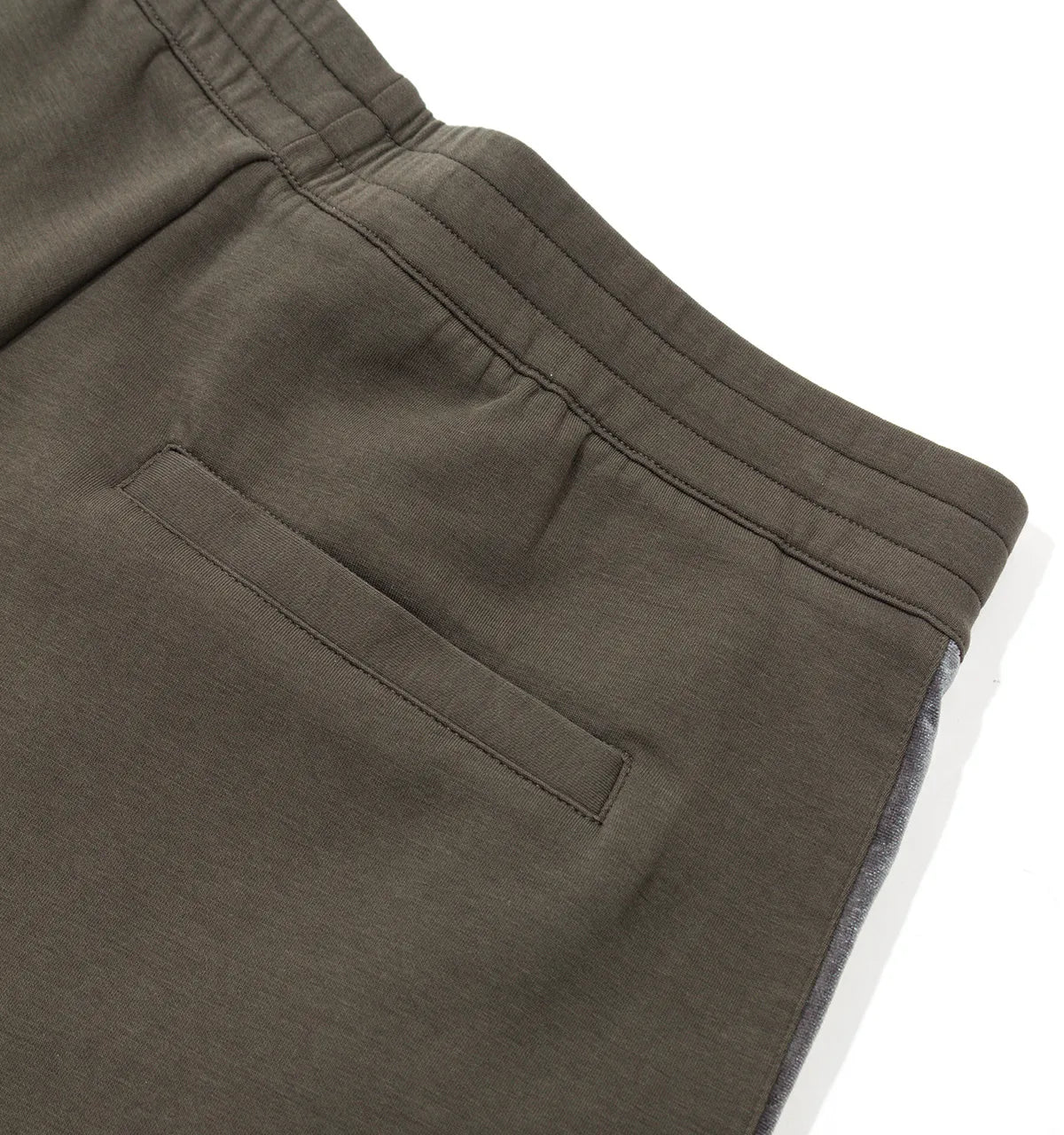EMPORIO ARMANI DARK OLIVE VELOUR TAPE JOGGERS SWEATPANTS MEDIUM RRP £235 BNWT