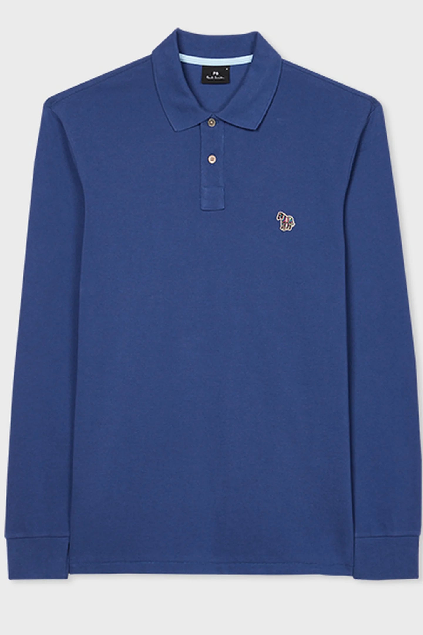 PAUL SMITH PS LONG SLEEVE PIQUE COTTON POLO SHIRT DARK ROYAL BLUE 2XL RRP£90 NEW
