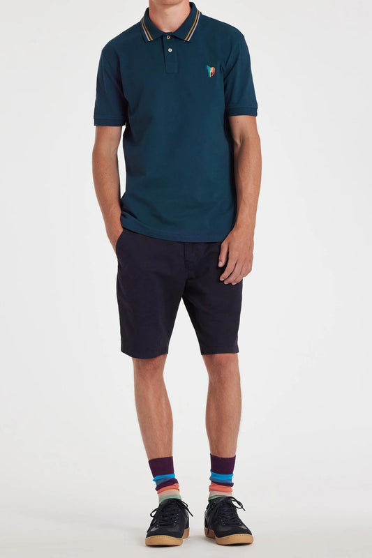 PAUL SMITH PS TAILORED ZEBRA LOGO CHINO SHORTS DARK NAVY RRP £150 BNWT
