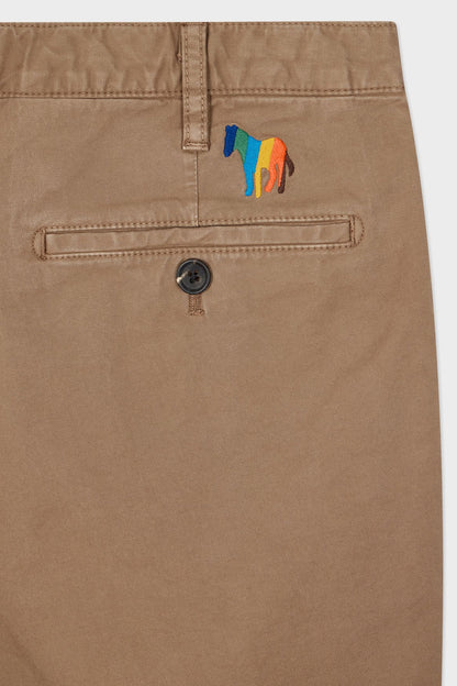 PAUL SMITH PS TAILORED ZEBRA LOGO CHINO SHORTS TAN BROWN RRP £150 BNWT