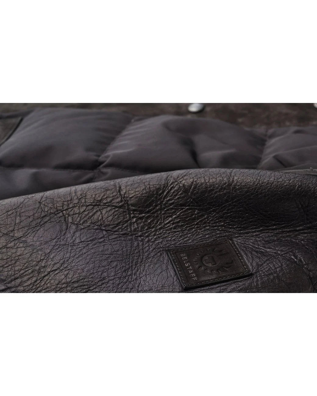 BELSTAFF ALPINE MIXED MEDIA HOODED PARKA JACKET BLACK/BROWN UK44 2XL £2075 BNWT