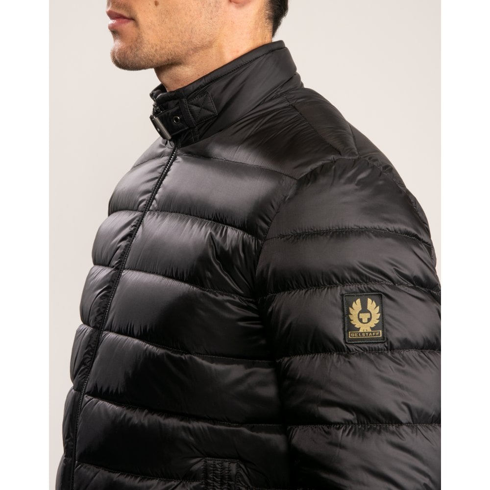 BELSTAFF CIRCUIT DOWN PUFFA BOMBER JACKET BLACK UK48 4XL RRP £350 NEW