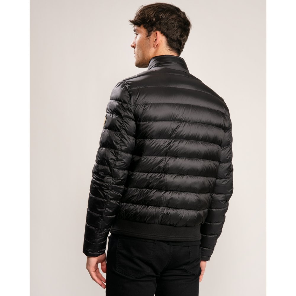 BELSTAFF CIRCUIT DOWN PUFFA BOMBER JACKET BLACK UK48 4XL RRP £350 NEW