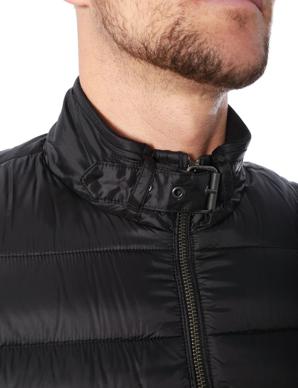 BELSTAFF CIRCUIT DOWN PUFFA BOMBER JACKET BLACK UK48 4XL RRP £350 NEW