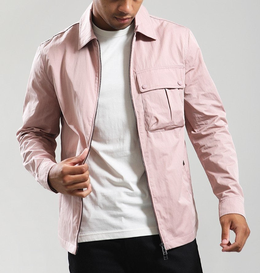 BELSTAFF DROME COTTON GABERDINE OVERSHIRT WOOD ROSE PINK 3XL RRP £195 BNWT