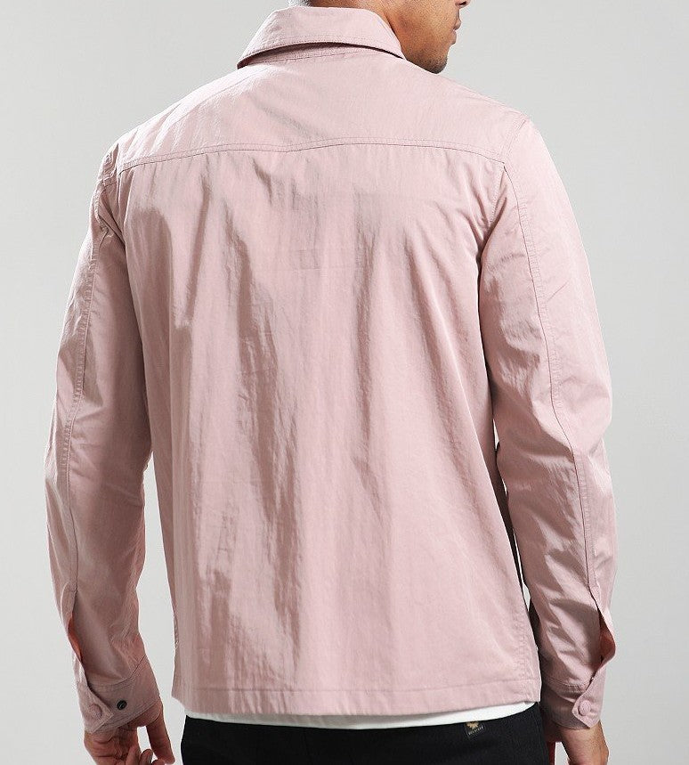 BELSTAFF DROME COTTON GABERDINE OVERSHIRT WOOD ROSE PINK 3XL RRP £195 BNWT