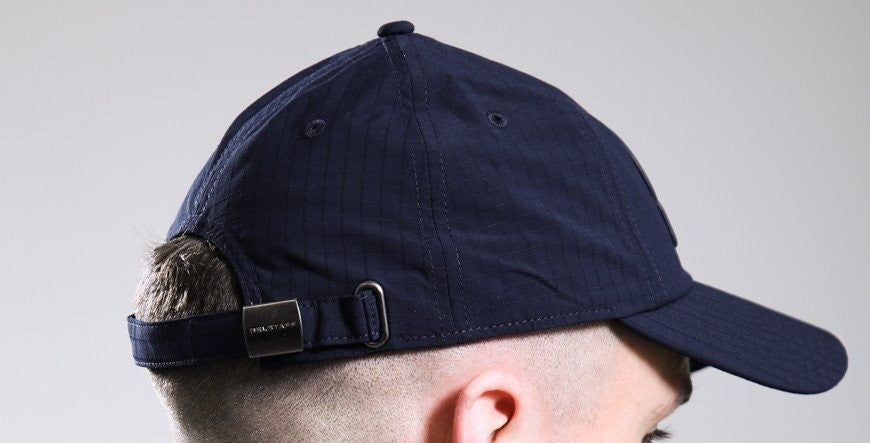 BELSTAFF MOUNTAIN LOGO RIPSTOP POLYESTER BASEBALL CAP DARK INK RRP £55 BNWT