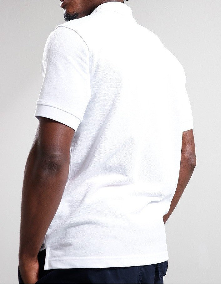 BELSTAFF PHOENIX PATCH PIQUE COTTON POLO SHIRT IN WHITE 2XL RRP £95 BNWT