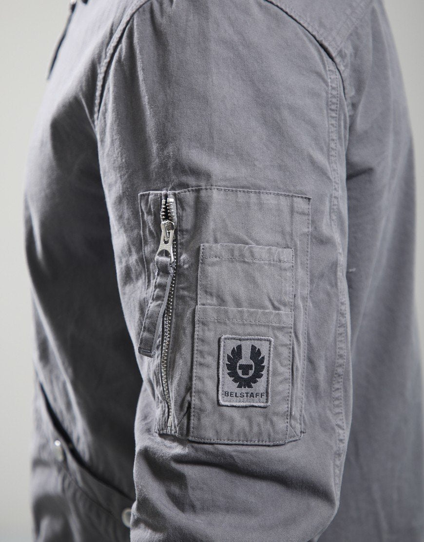BELSTAFF TURBINE COTTON GABERDINE OVERSHIRT TORNADO GREY 2XL RRP £295 BNWT