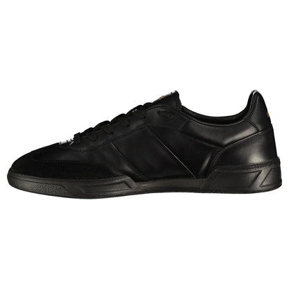 HUGO BOSS BRANDON LEATHER & SUEDE TRAINERS BLACK UK 9 RRP £229 BNIB
