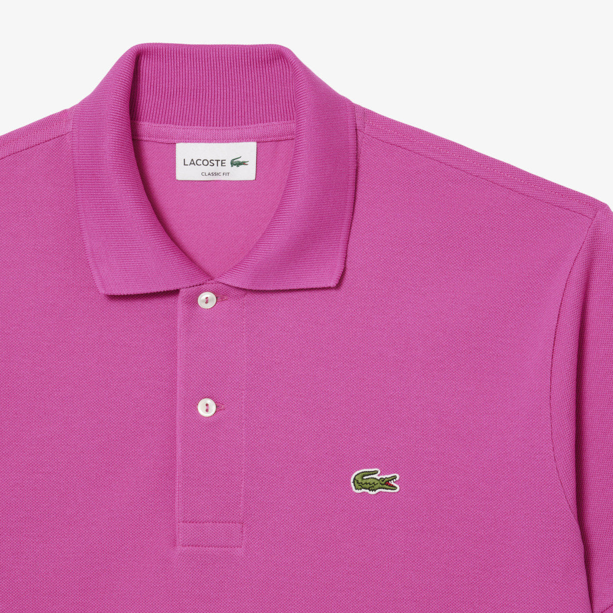 LACOSTE CLASSIC L1212 PIQUE COTTON POLO SHIRT ROSE MAGENTA RRP £95 BNWT