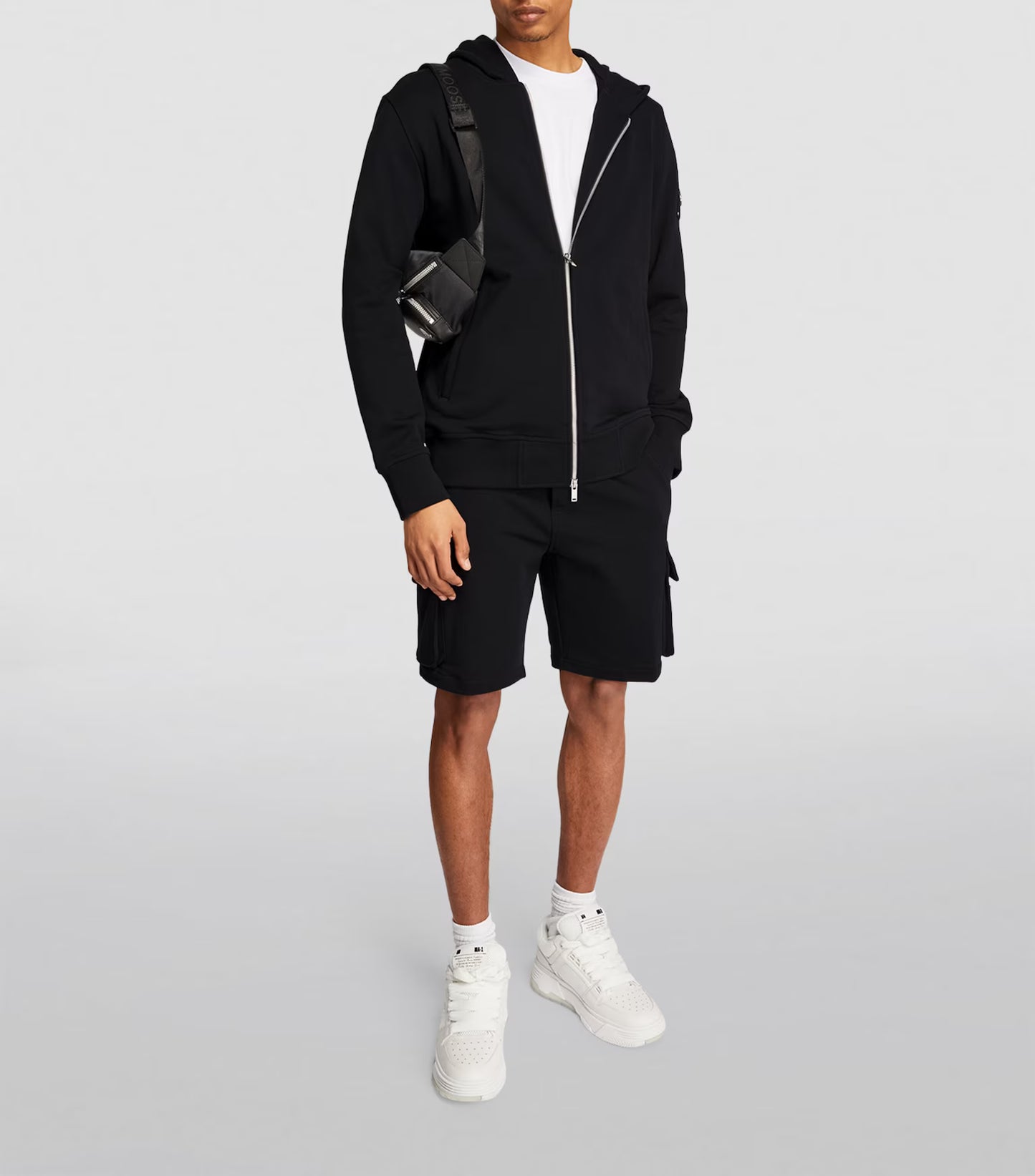 MOOSE KNUCKLES HARTSFIELD FULL ZIP HOODED SWEATSHIRT BLACK XL RRP £250 BNWT