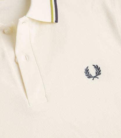 FRED PERRY TWIN TIPPED PIQUE COTTON POLO SHIRT ECRU (CREAM) 3XL RRP £80 BNWT
