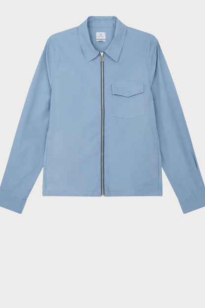 PAUL SMITH PS COTTON ZIPPED OVERSHIRT SHACKET SKY BLUE MEDIUM RRP £199 BNWT