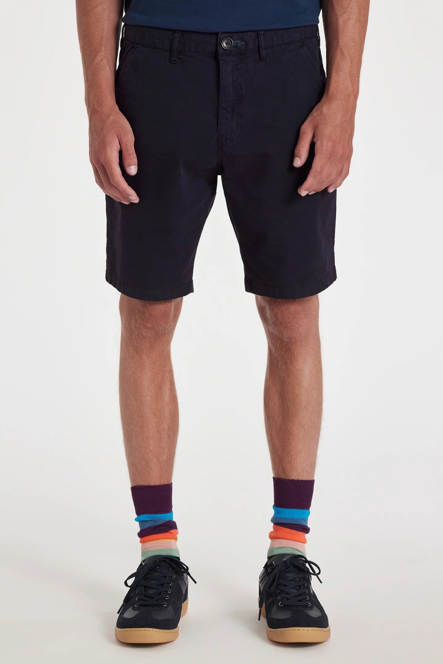 PAUL SMITH PS TAILORED ZEBRA LOGO CHINO SHORTS DARK NAVY RRP £150 BNWT