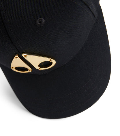 MOOSE KNUCKLES GOLD SERIES ICON 6 PANEL BASEBALL CAP BLACK RRP £150 BNWT