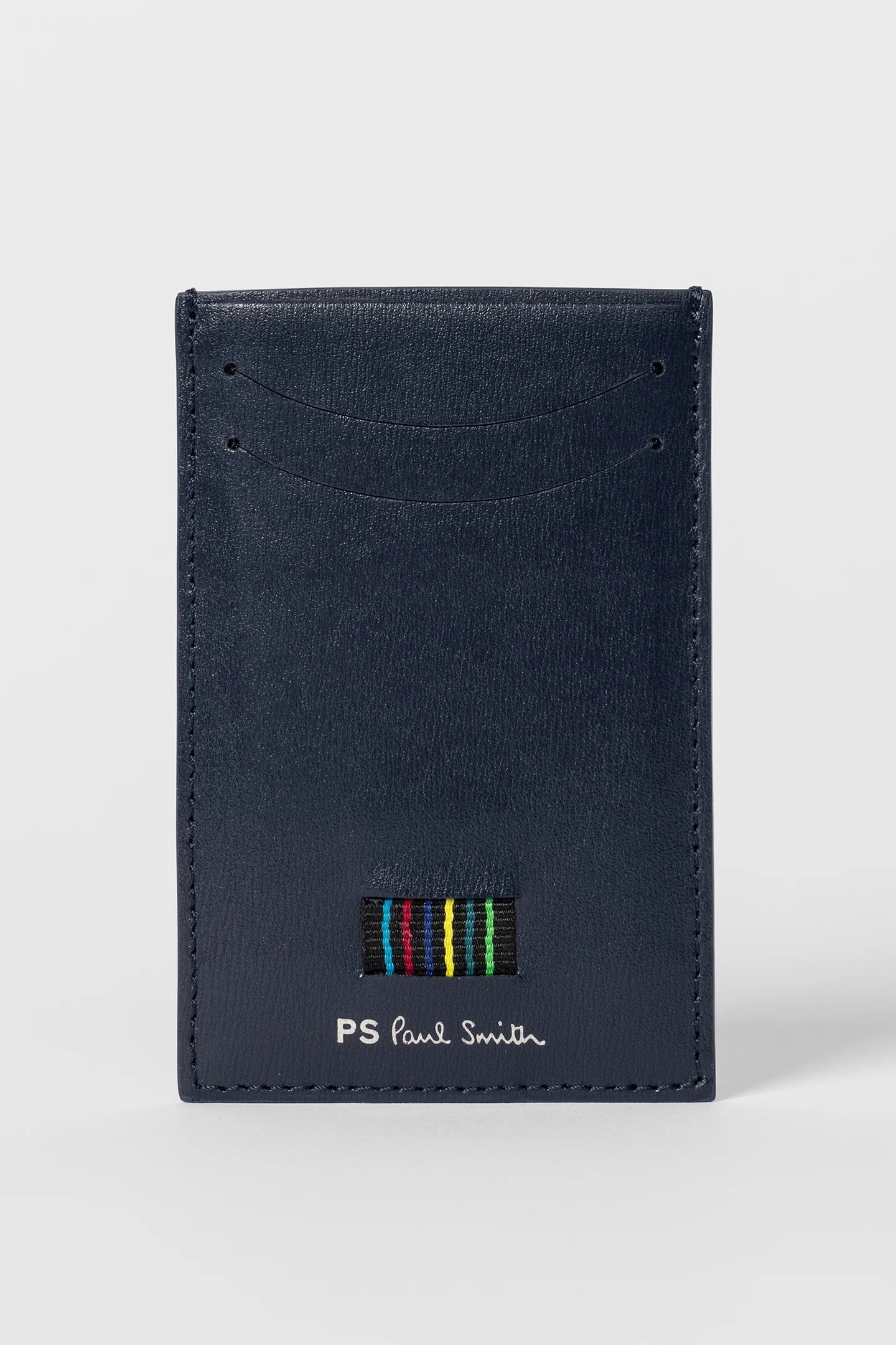 PAUL SMITH PS LEATHER CARD HOLDER WALLET NAVY BLUE RRP £85 BNWT & BOX