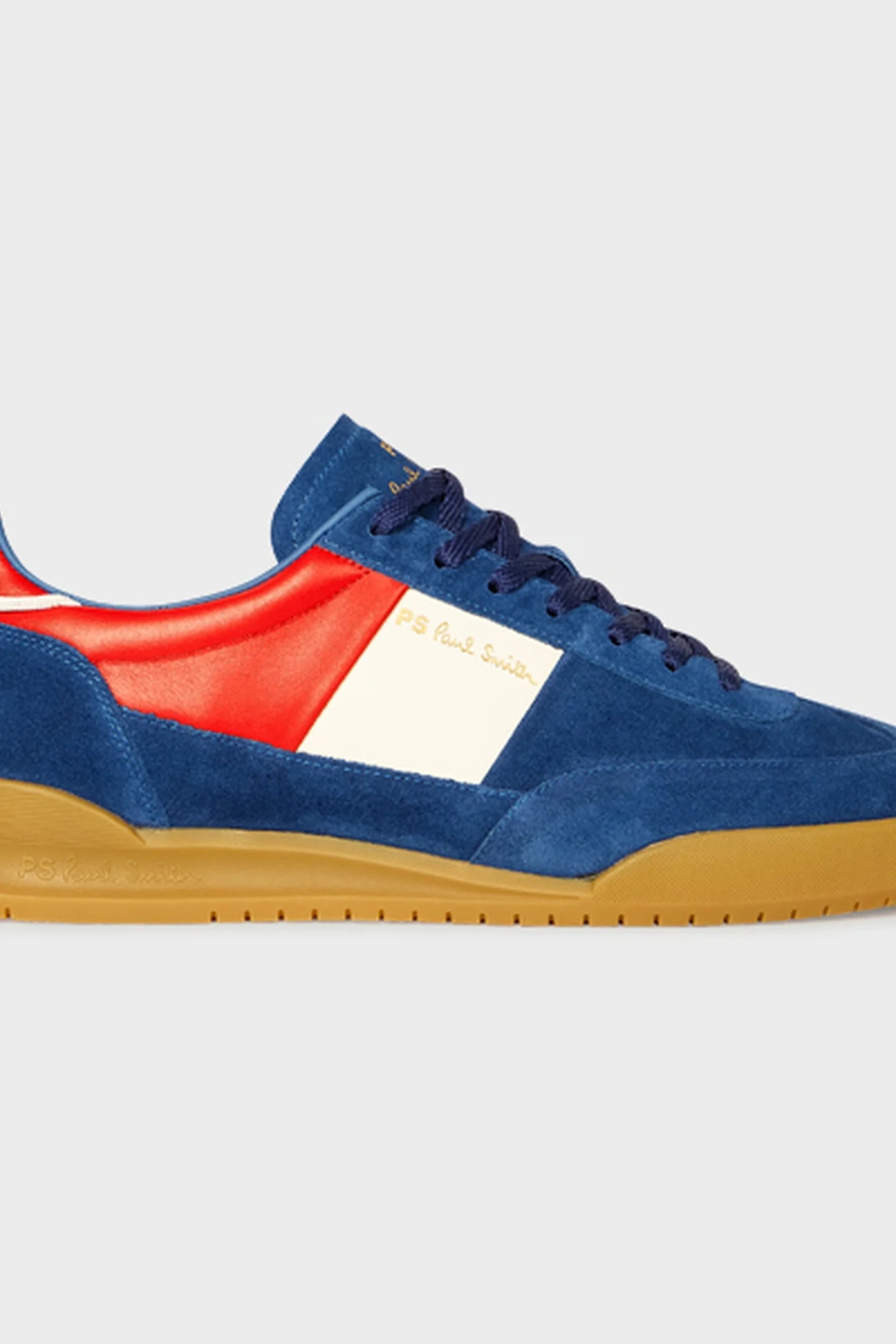 PAUL SMITH PS DOVER SUEDE LOW TOP TRAINERS FRANCE FLAG COLOUR RRP £225 BNIB