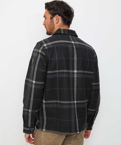 BELSTAFF FORGE PADDED WOOL BLEND JACKET BLACK & CHARCOAL UK54 2XL RRP £350 BNWT