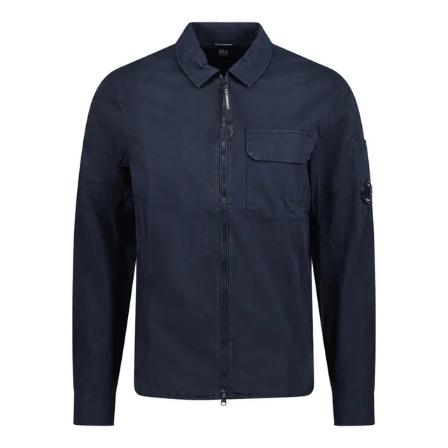 CP COMPANY FULL ZIP GABERDINE OVERSHIRT JACKET NAVY 2XL RRP £315 BNWT