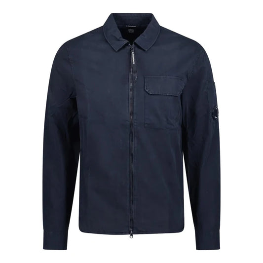 CP COMPANY FULL ZIP GABERDINE OVERSHIRT JACKET NAVY 2XL RRP £315 BNWT