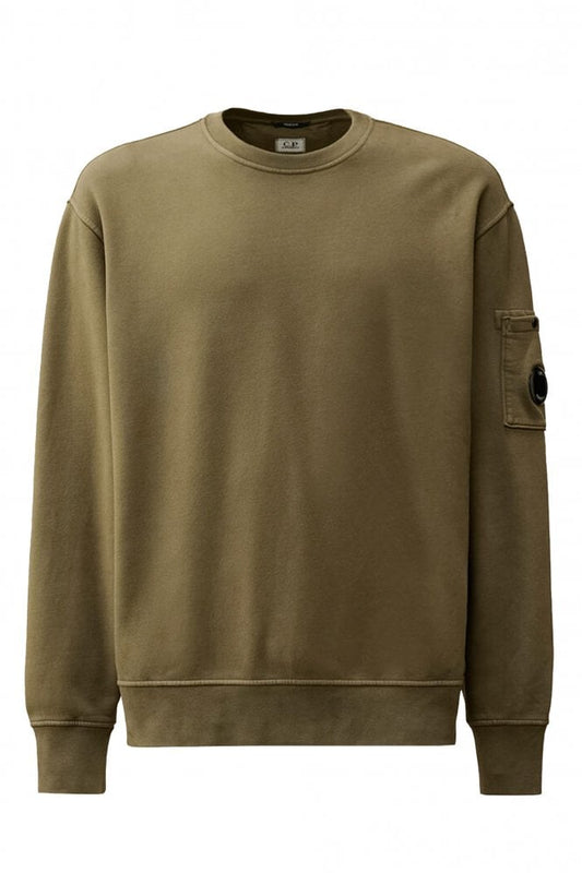 CP COMPANY DIAGONAL LENS COTTON FLEECE SWEATSHIRT GREEN 2XL RRP £210 BNWT