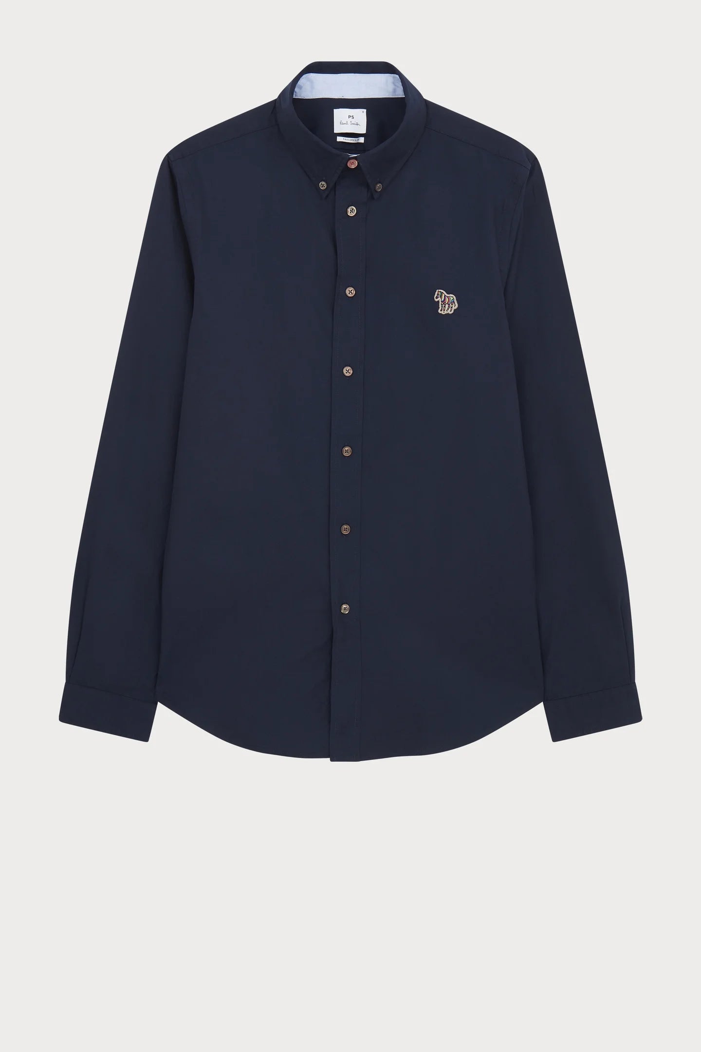 PAUL SMITH ZEBRA LOGO COTTON LONG SLEEVE SHIRT NAVY BLUE RRP £140 BNWT