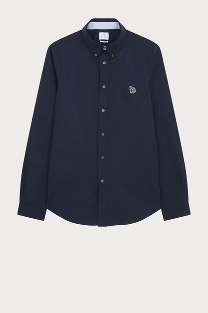 PAUL SMITH ZEBRA LOGO COTTON LONG SLEEVE SHIRT NAVY BLUE RRP £140 BNWT