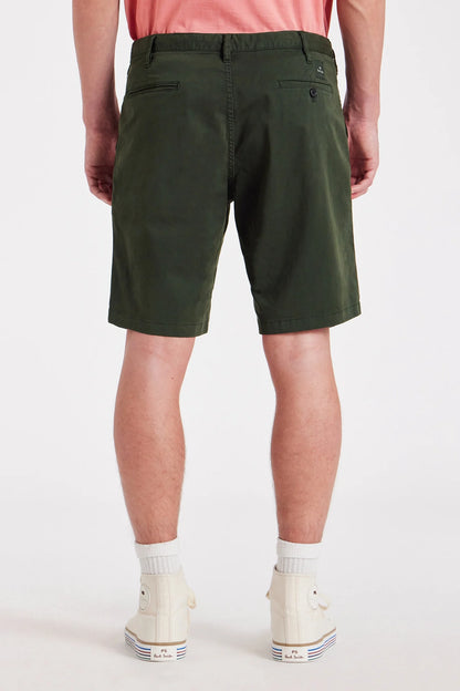 PAUL SMITH PS TAILORED CHINO SHORTS DARK KHAKI GREEN RRP £130 BNWT