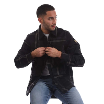 BELSTAFF FORGE PADDED WOOL BLEND JACKET BLACK & CHARCOAL UK54 2XL RRP £350 BNWT